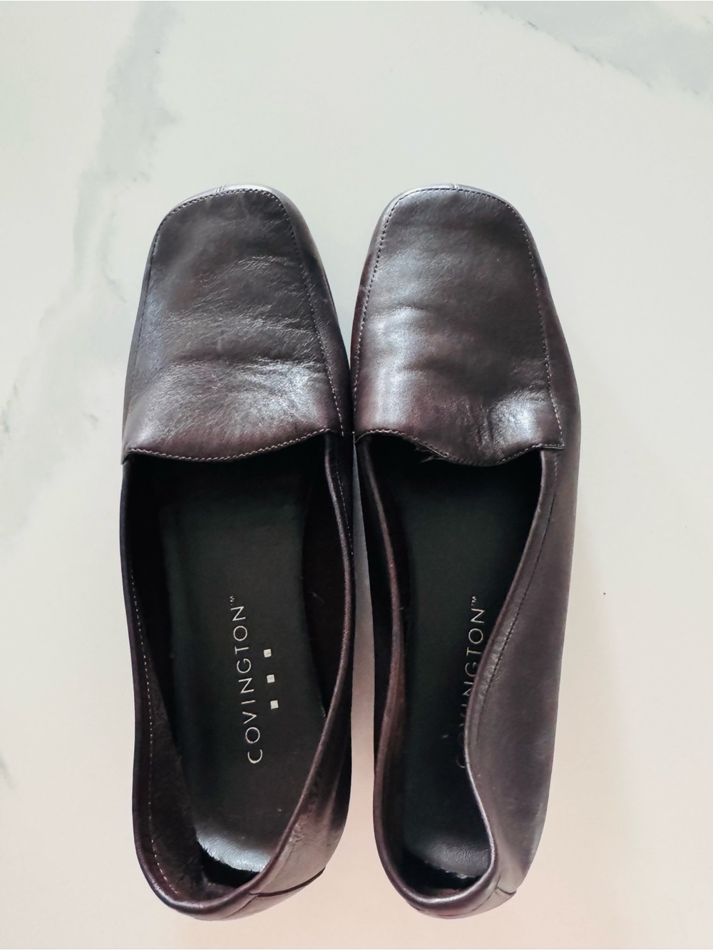 Covington Women's Leather Slip-On Loafers in Dark Brown